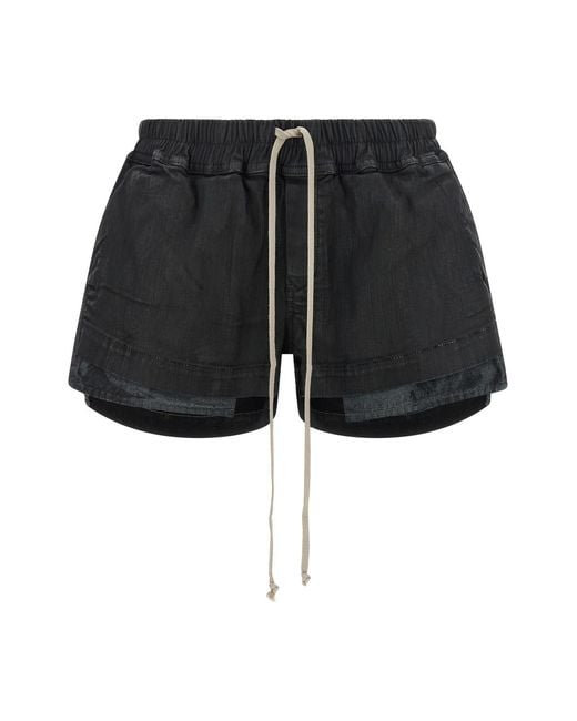 Rick Owens Black 'fog Boxers' Shorts