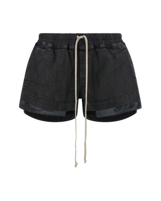 Rick Owens Black 'fog Boxers' Shorts
