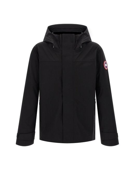 Canada Goose Black 'Rupert' Rain Jacket for men
