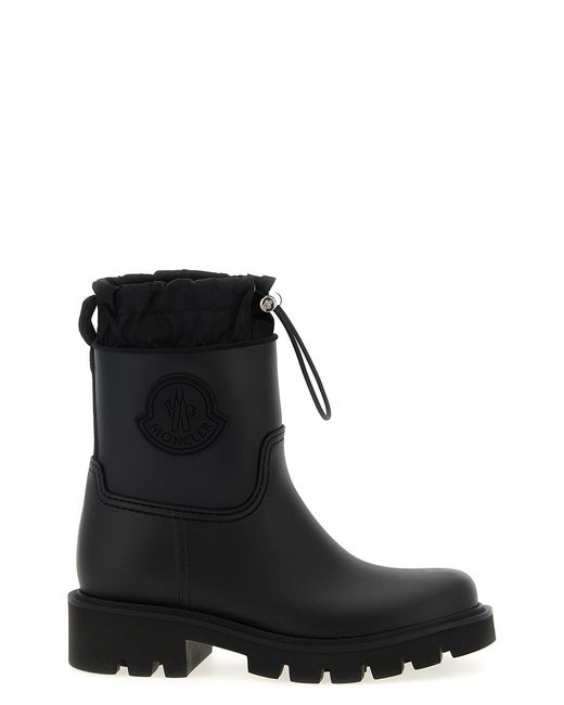 Moncler Black 'Kickstream' Rain Boots