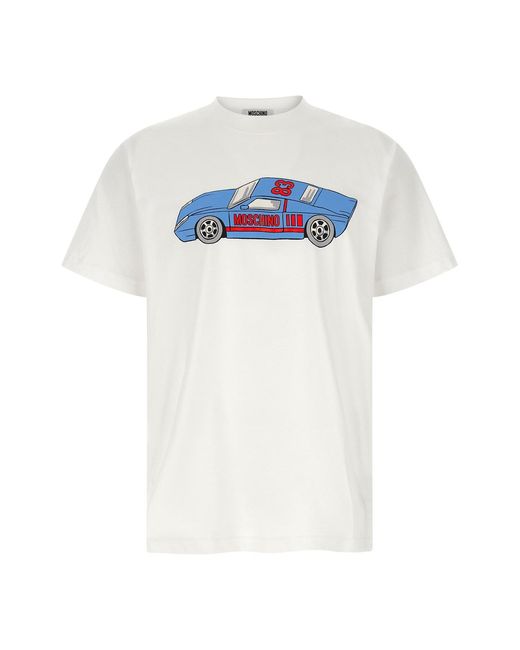 Moschino White Printed T-shirt for men
