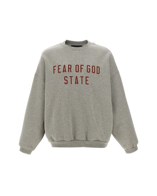 Fear Of God Gray 'state' Sweatshirt for men