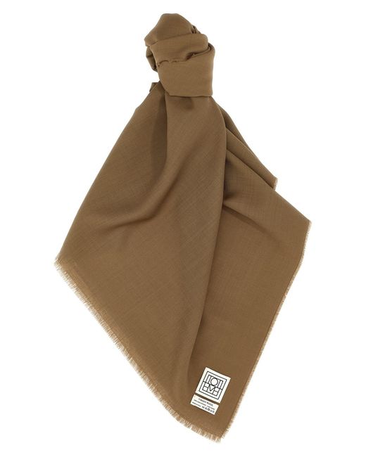 Totême Brown Wool Scarf
