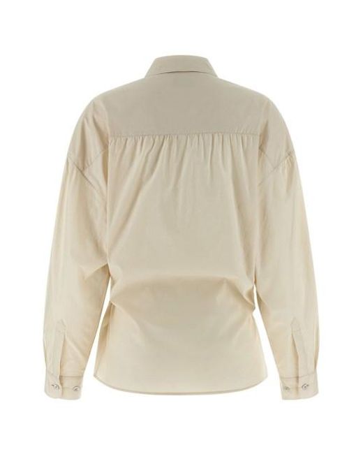 Camicia 'Straight Collar Twisted' di Lemaire in White