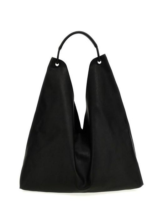 The Row Black 'bindle 3' Shopping Bag
