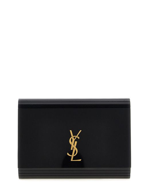 Saint Laurent Black 'Minaudiã¨Re Vicky' Crossbody Bag