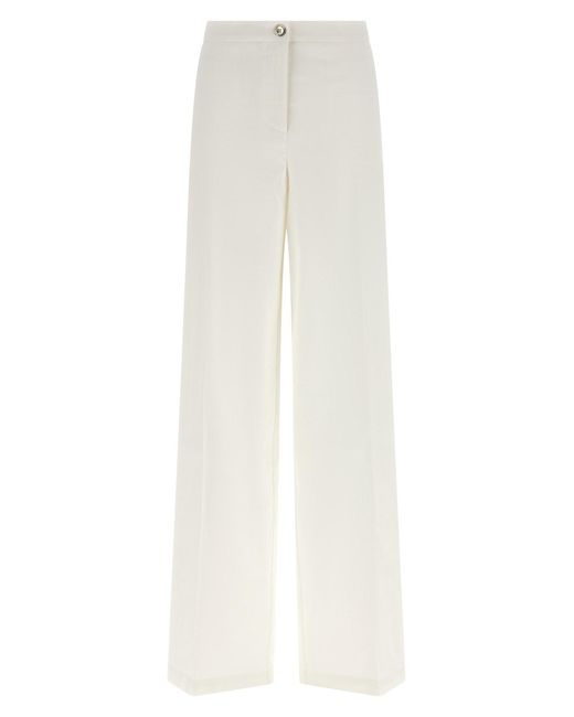 Pinko White Jacopone Trousers