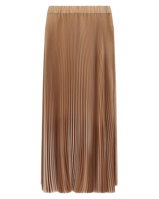 Fabiana Filippi Brown Pleated Skirt