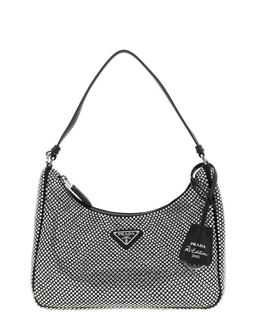 Prada Gray Re-Edition 2005' Shoulder Bag