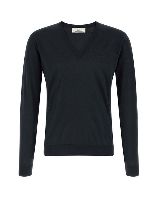 Rivvia Projects Black 'V-Neck' Sweater for men