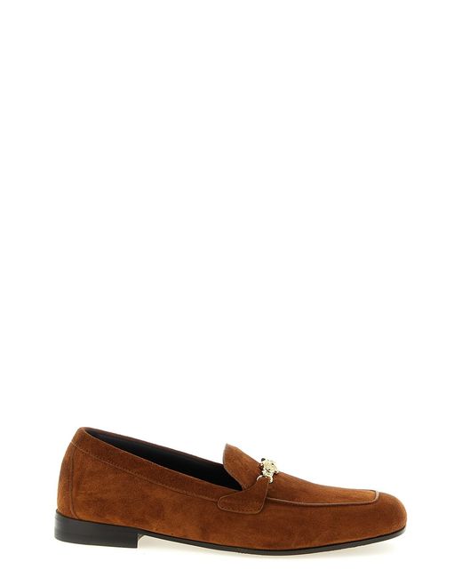 Versace Brown 'Medusa' Slippers