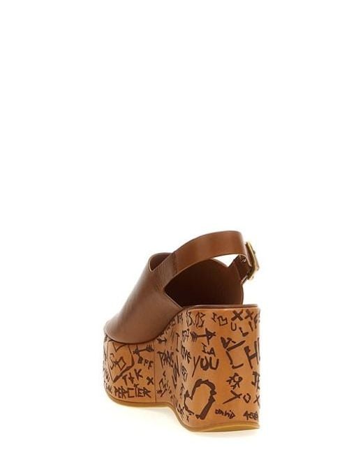 Sandalo 'Maxime' di Chloé in Brown