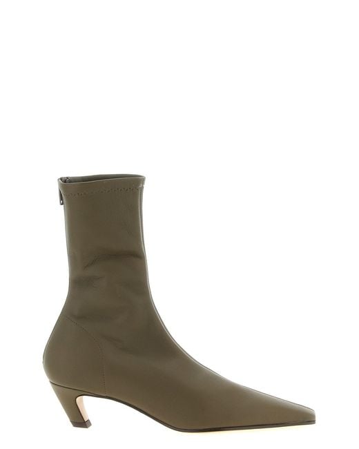 Khaite Green 'arizona' Ankle Boots