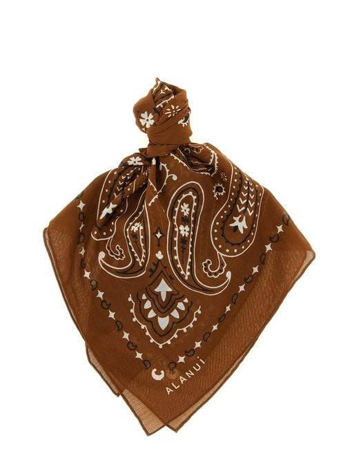Alanui Brown Bandana Paisley