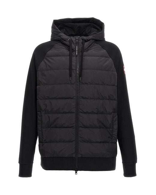 Canada Goose Black 'hybridge Huron' Hoodie for men