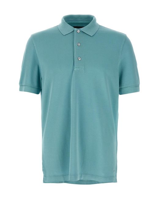Tom Ford Blue Piquet Polo for men