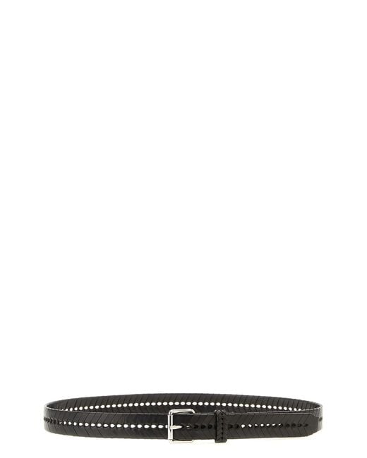 Lemaire Black 'braided' Belt for men