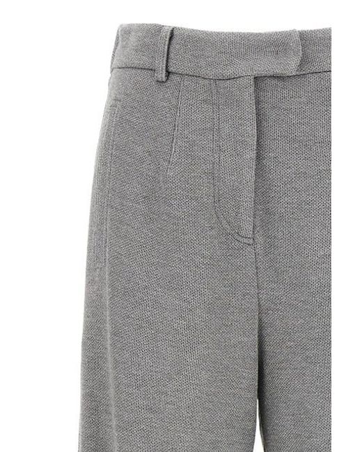 Pantalone Lamé di Brunello Cucinelli in Gray