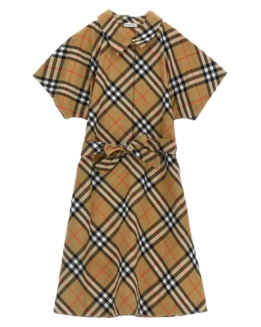 Burberry Multicolor Check Chemisier Dress