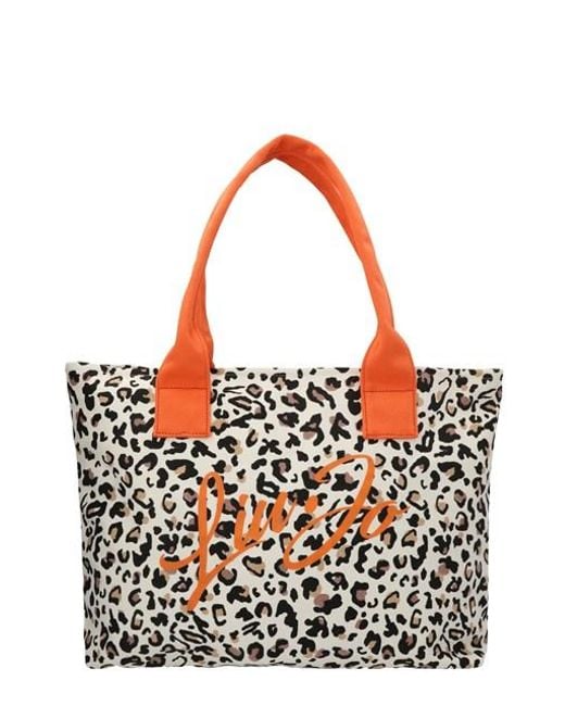 Liu Jo Animal Print Shopping Bag in White Lyst