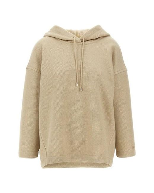 Felpa con cappuccio 'Rally' di Max Mara in Natural