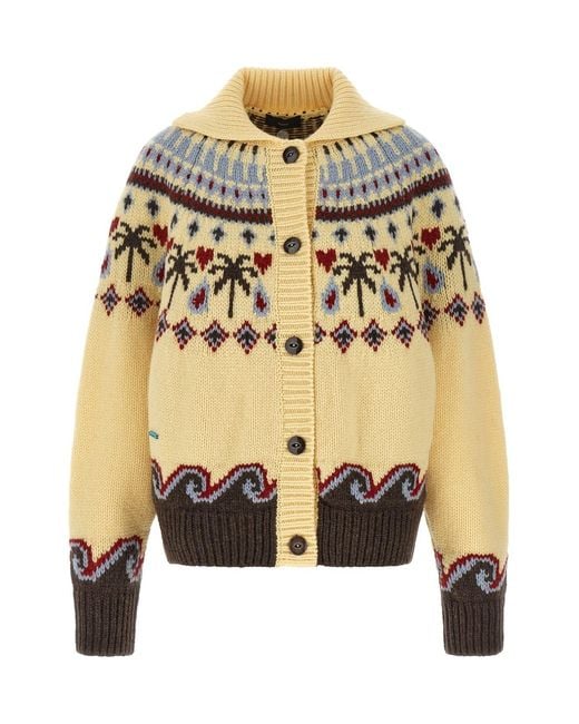 Alanui Metallic 'sweet Winter' Cardigan