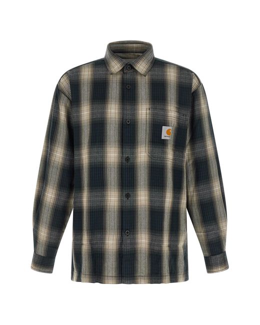 Carhartt Gray 'harlin Check' Shirt for men