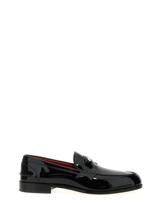 Christian Louboutin Black 'penny' Loafers for men