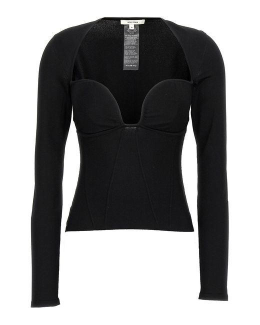Nensi Dojaka Black 'bustier' Top