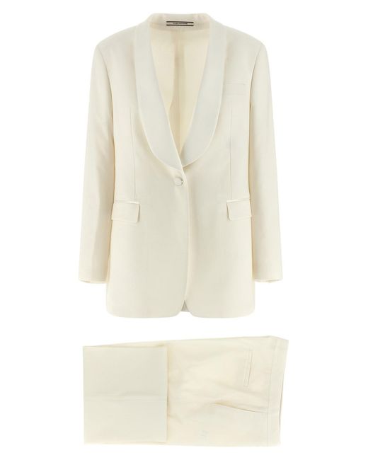 Tagliatore Natural 'clarita' Tuxedo Dress