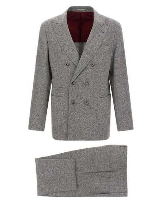 Brunello Cucinelli Gray Grisaille Dress for men