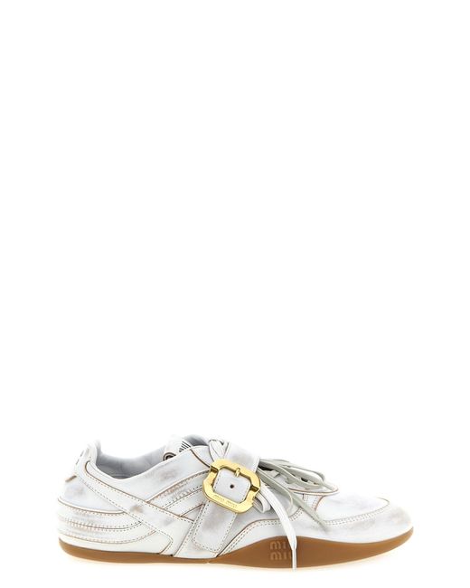 Miu Miu White 'gymnasium' Sneakers