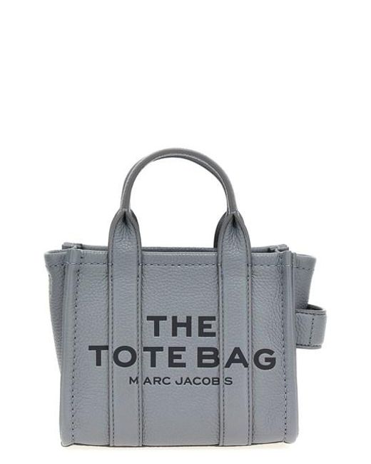 Shopping 'The Leather Mini Tote' di Marc Jacobs in Gray