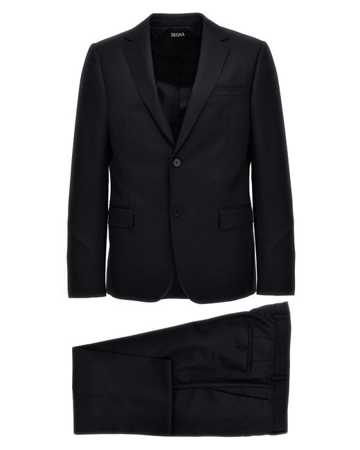 Zegna Black Wool And Mohair Dress for men