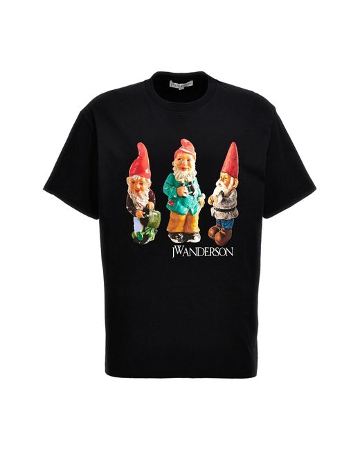 J.W. Anderson Black 'gnome Trio' T-shirt for men