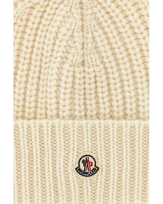 Berretto Lana E Cashmere di Moncler in Natural