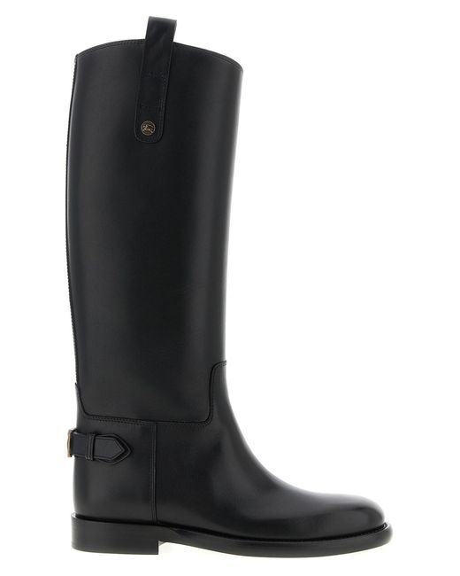 Burberry Black 'Cavalier' Boots