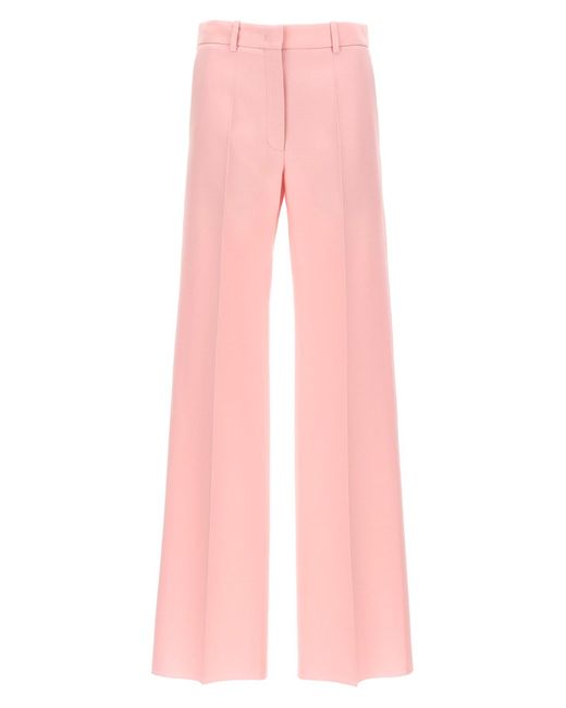 Valentino Garavani Pink Crepe Couture Pants