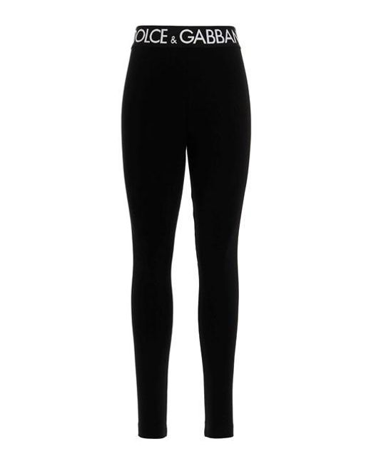 Dolce & Gabbana Cotton 'capri' leggings in Black Lyst