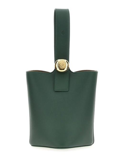 Loewe Green 'pebble' Mini Handbag