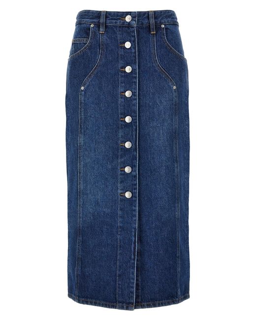 Isabel Marant Blue 'vandy' Skirt