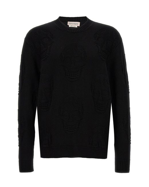 Alexander McQueen Black 'skull' Sweater for men