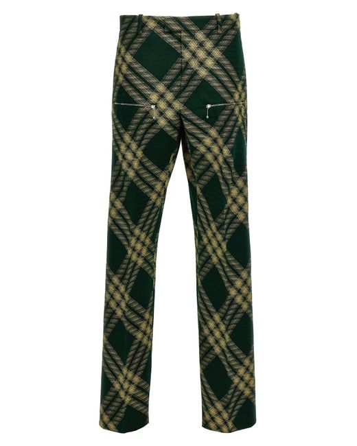 Burberry Green Workwear Pants for men