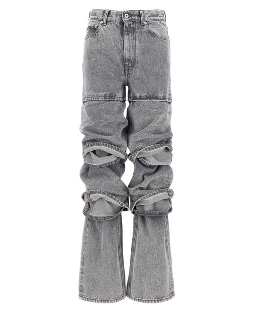 Y. Project Gray 'multi Cuff' Jeans