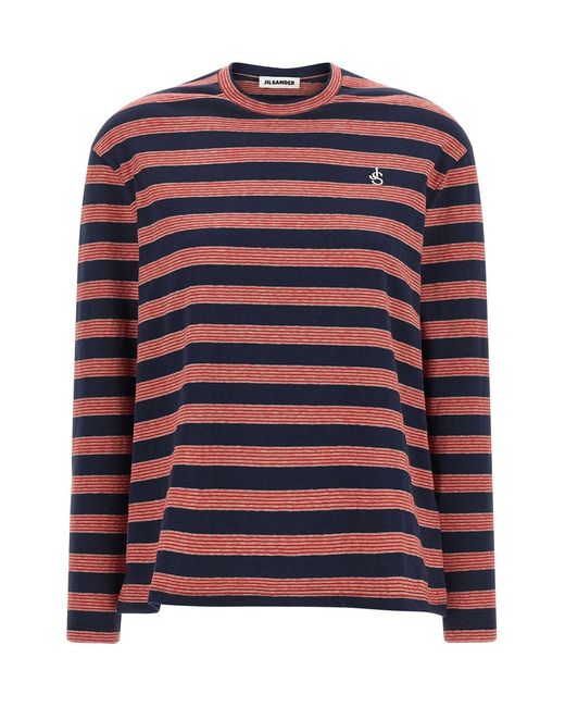Jil Sander Multicolor Striped T-shirt