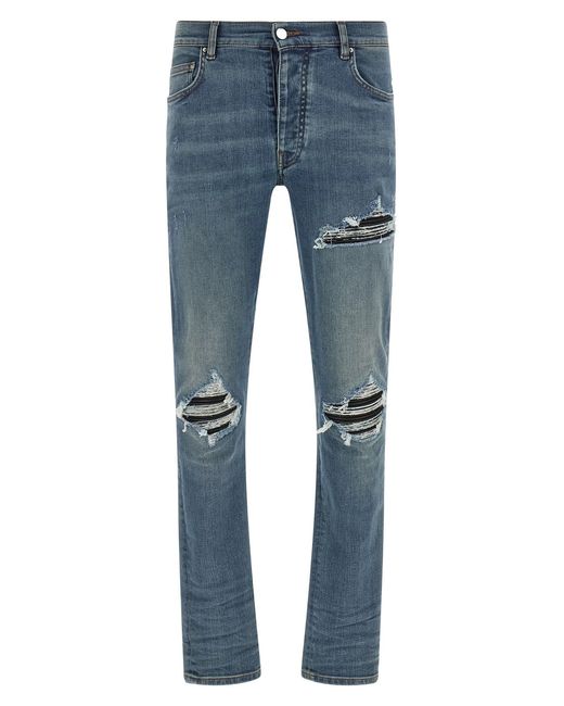 Amiri Blue 'mx1' Skinny Jeans for men