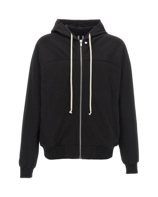 Rick Owens Black 'windbreaker' Hoodie for men