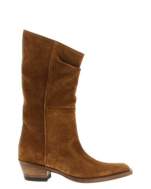 Khaite Brown 'clive' Boots