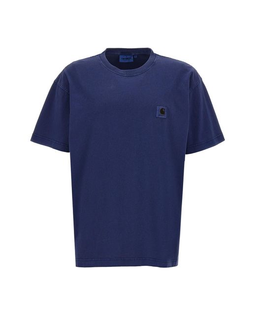 Carhartt Blue 'nelson' T-shirt for men