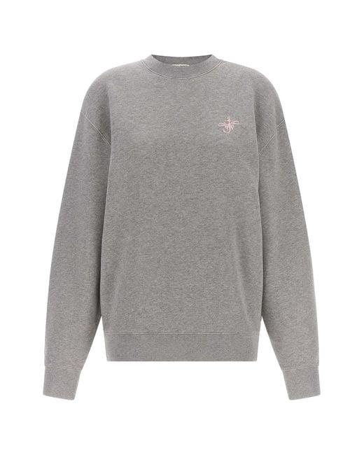 J.W. Anderson Gray 'ribbon Anchor' Sweatshirt